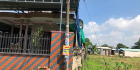 Cần bán lô  đất sổ riêng thổ cư sau NH Agribank Thạnh Phú, gần chợ.