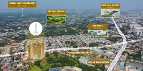 CĂN HỘ OPAL SKYLINE GẦN VISIP1, 2-3PN, CK250triệu, PTTT1%, VAY 75%, 0% LÃI SUẤT