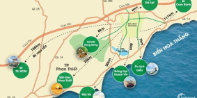 Bán lô đất Hòa Thắng cách DT716 chỉ 1,7km, vuông vức, có đường thể hiện trên sổ