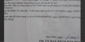 Đất Hóc Môn 310.5m² full thổ cư chỉ 4.6 tỷ, SHR, cần bán gấp để trả nợ ngân