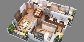 Chung cư Tecco  Center  Ponit thanh hóa 70m2 3 lô gia