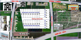 Thị Trấn Đức Hòa ! Thổ Cư 100% , Sổ Hồng Riêng , Giá 799Tr :  0909.675.911