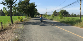 Đất thổ cư 100% mặt tiền ĐT 833 Tân Trụ - Long An