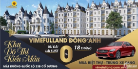 Mở bán biệt thự, shophouse KĐT kiểu mẫu Vimefulland Đông Anh