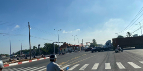 Lô đất xây kho 1400m2, 900m2 thổ cư 25m mặt đường MPTV ngay trung tâm Mỹ Phước 3