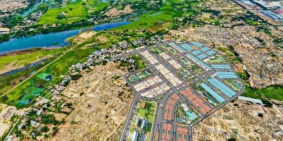 Dự án Indochina nằm ngay sông Cổ Cò. Liền kề FPT