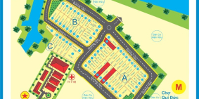 Bán lô đất 2MT - A1 KDC Htreal Qui Đức - Bình Chánh, Sổ riêng, Xây dựng tự do.