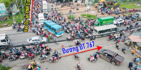 Cần bán miếng đất ngay chợ Sông Mây giá 1ty2