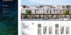 Nhà Phố 110m2 - Deluxe Green House 5.5 x 20 - Aqua City