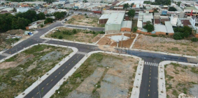 Đất Thành Phố Mới chỉ 1ty3 90m2 mặt tiền đường nhựa 13m