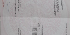 Bán gấp lô đất  ấp vĩnh phú xã Suối Tân Xã Cam Lâm, Khánh Hoà DT: 6.5 m x 31m.