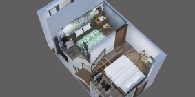 Căn hộ có gác lửng gồm 2PN giá chỉ 1.7 tỷ /căn tại trung tâm quận 3 .