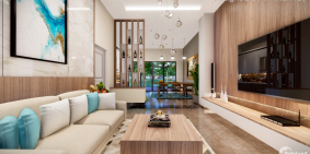 Bán shophouse 1 trệt 1 lầu DTSD 140m2, view sân sau ven kênh, chỉ với 500tr