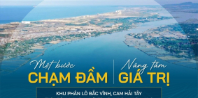khu phân lô Biệt thự mặt đầm Cam Hải Tây. Siêu phẩm có 1 0 2 Giá chỉ từ 8.5tr/m2