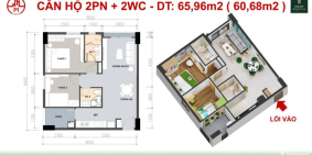 Duy nhất căn hộ Picity, 2PN hướng Nam, view nội khu, TT đợt 1 220tr, CK 1.5%