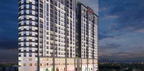 Chung cư Tây Hồ River View ngắm sông Hồng, cầu Nhật Tân và Thăng Long.