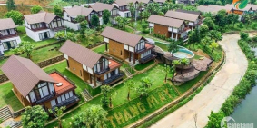 Bán BT Thang Mây Village mặt hồ bản xôi, giá 14tr/m2, chiết khấu 9%