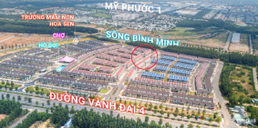 Shophouse 2 Mặt tiền KĐT Oasis, 1 trệt 2 lầu, đường chính D9S, trả trước 930tr