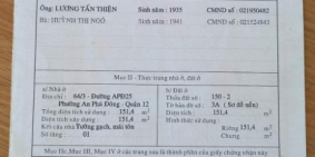 Chính chủ bán nhà và đất đường võ thị thừa an phú đông