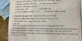 Bán nhà MẶT TIỀN TTH14, Quận 12, cách quán ăn con HEO VÀNG vài trăm mét