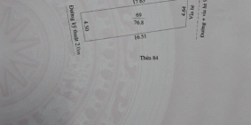 Bán đất KĐT Vạn Phúc, TP HD, 76.8m2, mặt tiền 4.64m, hướng đông, đường 9.5m, giá