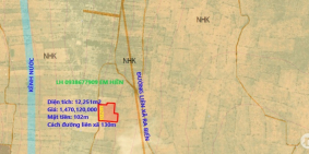 Bán 12,251m2 đất hồng thái vuông mặt tiền 102m, cách liên xã 130m Lh 0938677909
