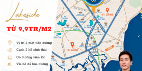 GIA AN LAKESIDE 3MT DỰ ÁN CHÍNH QUY, THANH TOÁN CHẬM 12 THÁNG 1,1 TỶ
