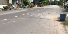 Đất thổ cư củ chi 219m2 full thổ thanh toán 900tr nhận đất, sổ hồng riêng, đường