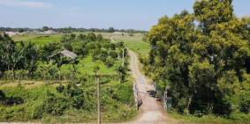 Đất vườn củ chi 1618m2 giá đầu tư 1tr8/m2 nở hậu cực đẹp sổ hồng riêng