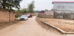 bán lô đất 69,4m2  mặt tiền 4,5m tại thôn vệ linh phù linh cách đường đôi 100m