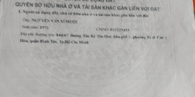 Nhà chính chủ cần bán Tân Kỳ Tân Quý mặt tiền đường nhựa 8m thông kênh 19/5