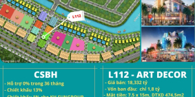 Quỹ căn mặt đường, Art - Decor căn góc đẹp nhất dự án The Link - Sun Sầm Sơn Tha