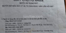 Bán 3.5ha 450m MT đá dăm 90m MT đường nhựa tại thôn 8 xã Đắk Búk So Tuy Đức