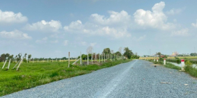 Đất vườn Củ Chi mặt tiền kênh N40 515m2 giá chỉ 1ty347 SHR đường oto vào tới đất