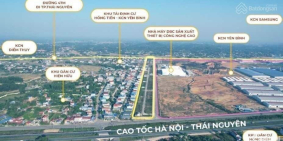 Bán Đất 2 mặt tiền Kdc Hồng Tiến Kcn Yên Bình Phổ Yên giá rẻ