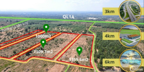 Cần bán 1,3 Xào đất CLN gần sân bay Phan Thiết, Đường ô tô, Ngang 58m Sổ sẵn