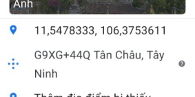 Bán đất mặt tiền Bàu Bàng- Dương Minh Châu diện tích 1,1ha