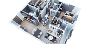 HOT CĂN 2PN +1WC 47.7M2 CĂN KỀ GÓC GIÁ 1TỶ2.