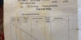 CẦN BÁN ĐẤT  XÃ TÀ NUNG , ĐÀ LẠT