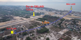 Bán đất Lagi,Góc, 2 Mặt tiền, dân cư hiện hữu, khu nghỉ dưỡng tương lai