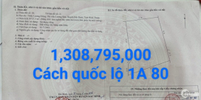 Bán 8725m2 đất sào TT lương sơn 1,31 tỷ ngay dân cư cách QL1A 800m Lh 0938677909