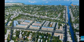 Nền chợ trung tâm thị trấn Minh Lương