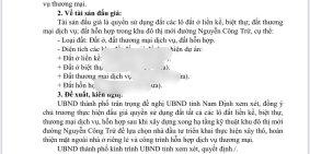 Bán đất số 68 Nguyễn Công Trứ, TP Nam Định