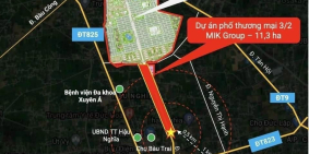 Bán nhà phố thương mại mặt tiền 3/2 thị trấn Hậu Nghĩa