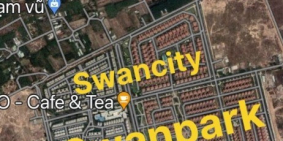 150m2 có sẵn thổ cư lô góc đối diẹn đại đô thị Swanpark