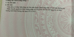 Bán Đất MT Đường Chiêu Liêu Tân Đông Hiệp Dĩ An, Ngang 5 x 25m, Giá 6 Tỷ 5