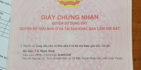 cần bán đất ninh thuận: thôn khánh hội, xã tri hải, huyện ninh hải, ninh thuận
