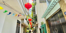 Cam kết Giá Tốt Nhất Khu Vực  Ngõ Hoà Bình 2 DT 76m2 X 5t , mt 4,8m nhinhr 13 tỷ