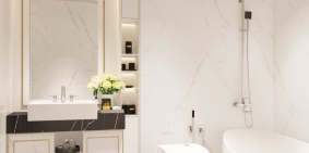 Bán nhà  4 tầng mặt tiền đường 3/2 thị trấn Hậu Nghĩa giá 2tỷ4