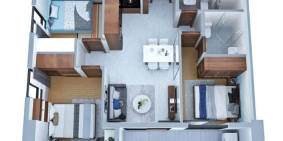 Bcons Bee Dĩ An - 2PN - 55m2 - 1Tỷ7 - Nhận Nhà Tháng 8